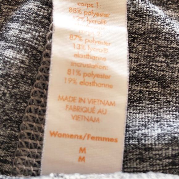 Lucy Medium Leggings Cropped Grey Pink Zipper Pocket - Picture 5 of 6